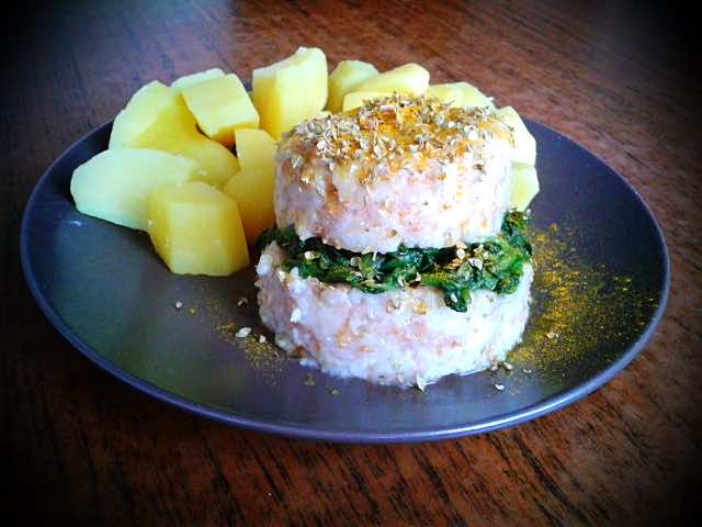 A’la burger ze szpinakiem