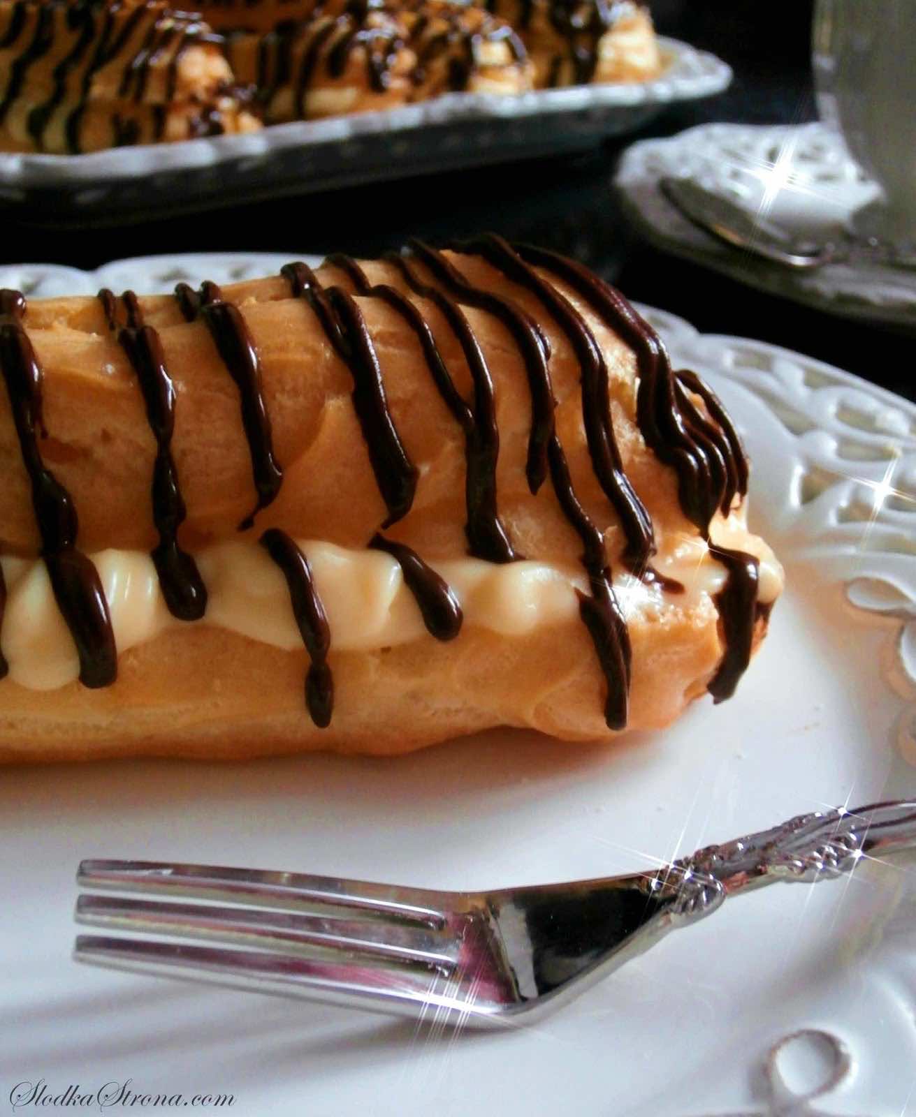 Eklerki+z+Masą+Budyniową+i+Czekoladą