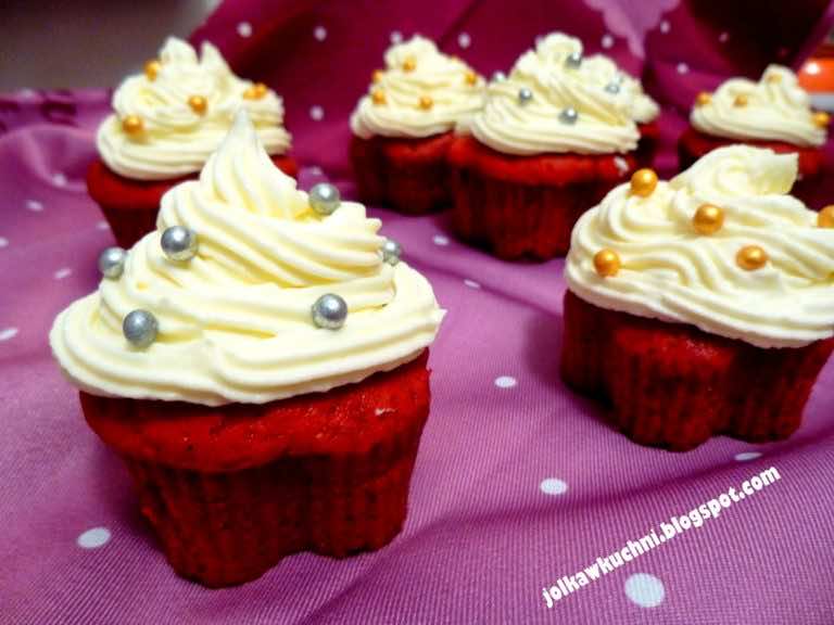 Amerykańskie babeczki red velvet