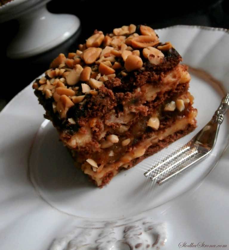 Ciasto „Snickers” bez pieczenia