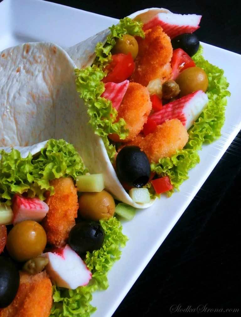 Tortilla z Krewetkami