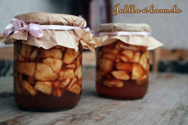 Jabłka w karmelu do słoików