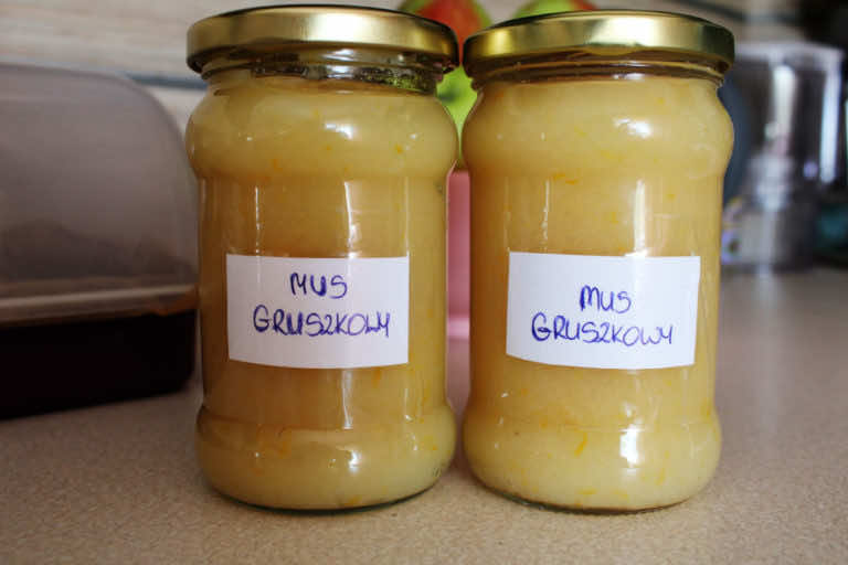 Mus gruszkowy z nutą pomarańczy