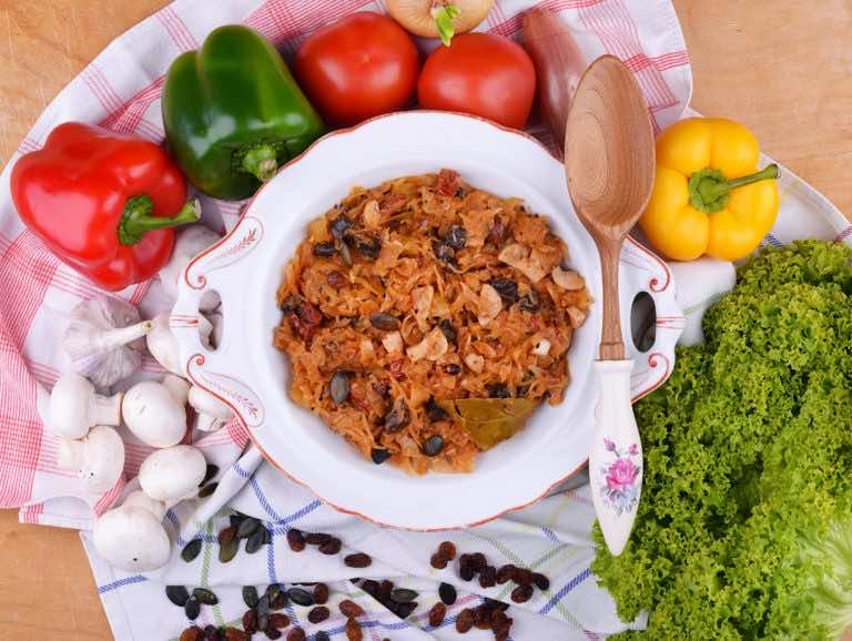 Wegetariański bigos