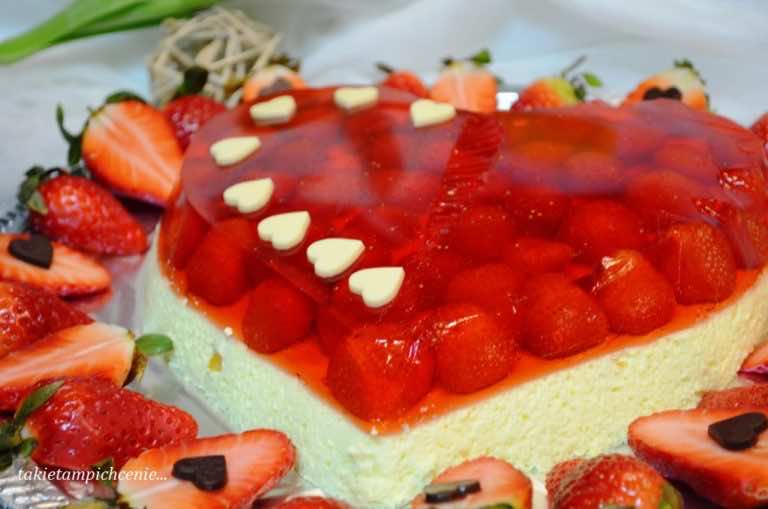 Serowo owocowe serce