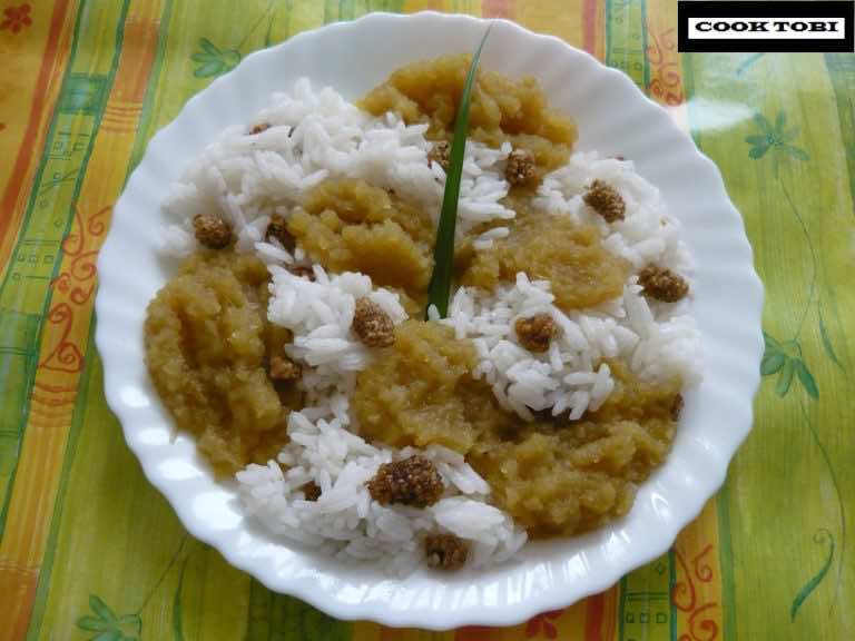 Ryż jaśminowy z musem z mango