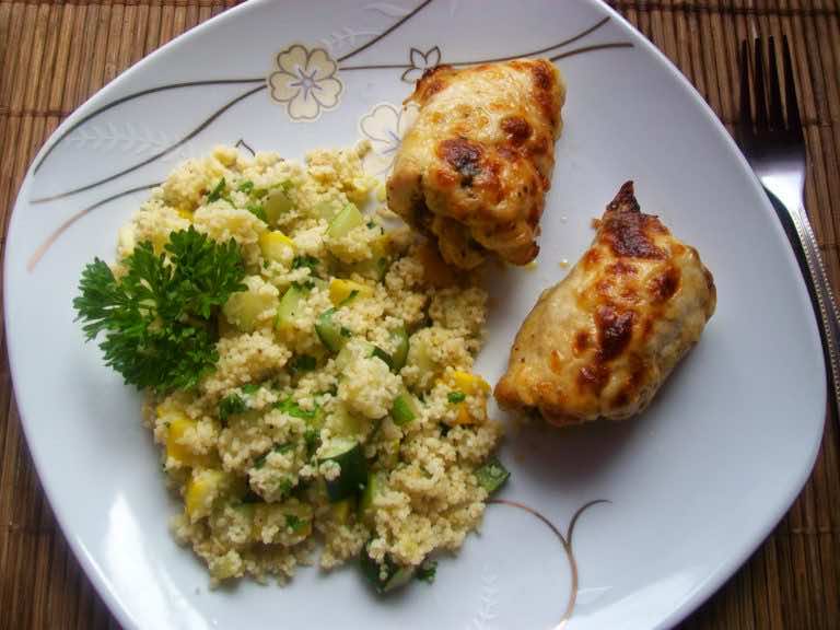 Roladki z pesto zapiekane pod mozzarellą