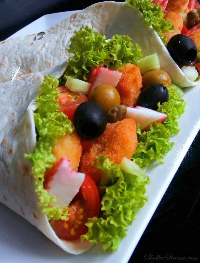 Tortilla z Krewetkami