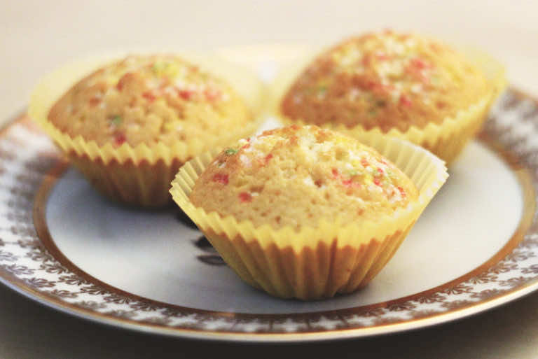 Muffinki z białą czekoladą