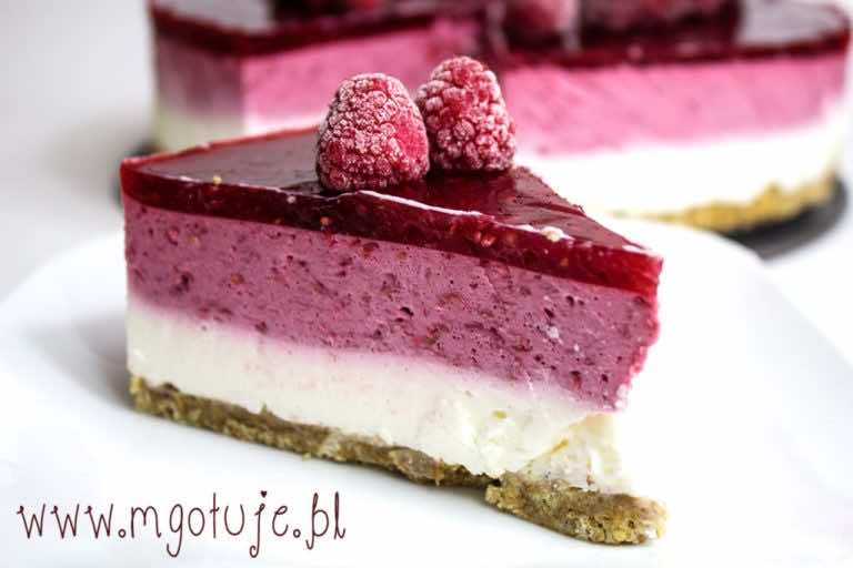 Sernik malinowy