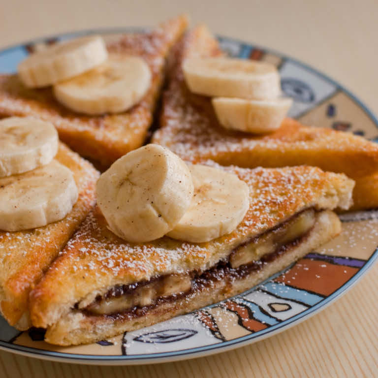 Tosty francuskie z bananami