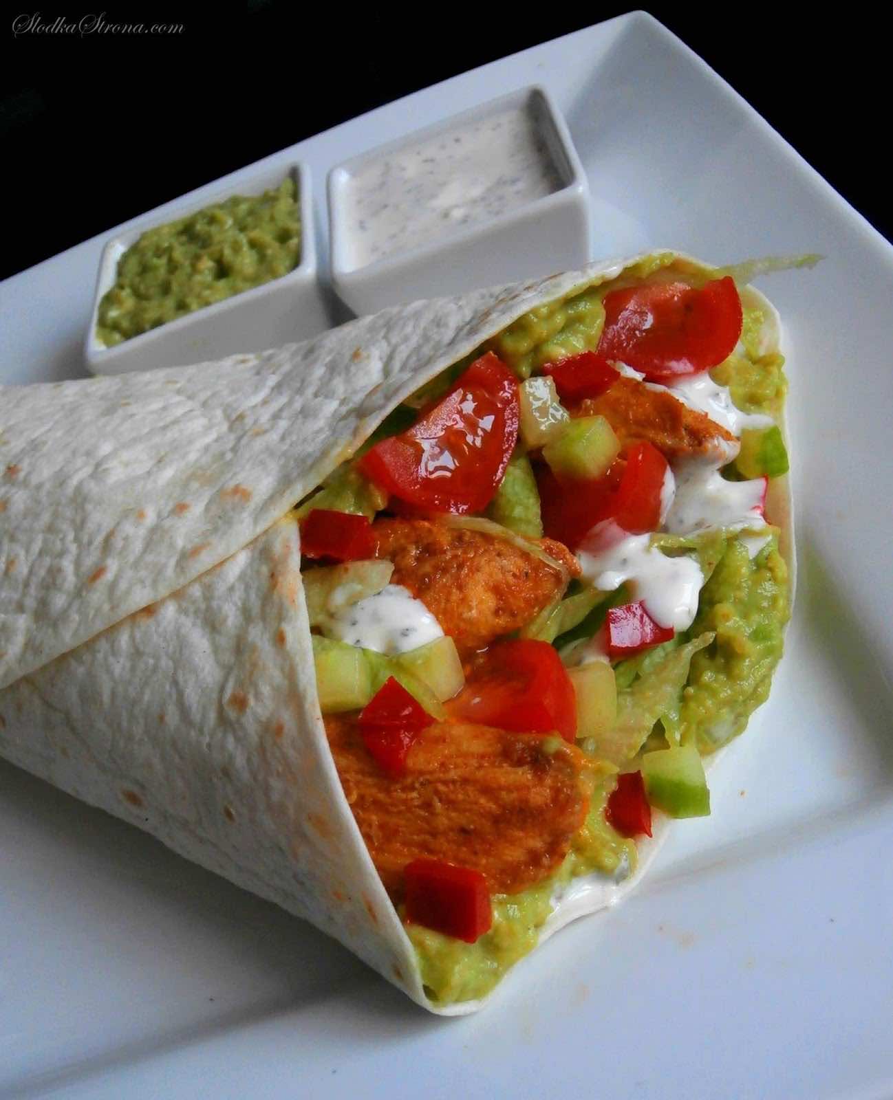 Tortilla z Kurczakiem i Guacamole 5