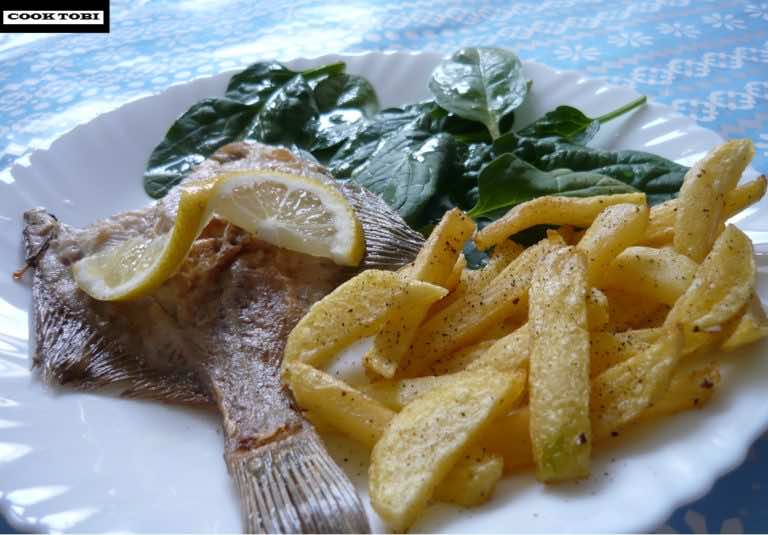 Flądra z ziołowym masełkiem