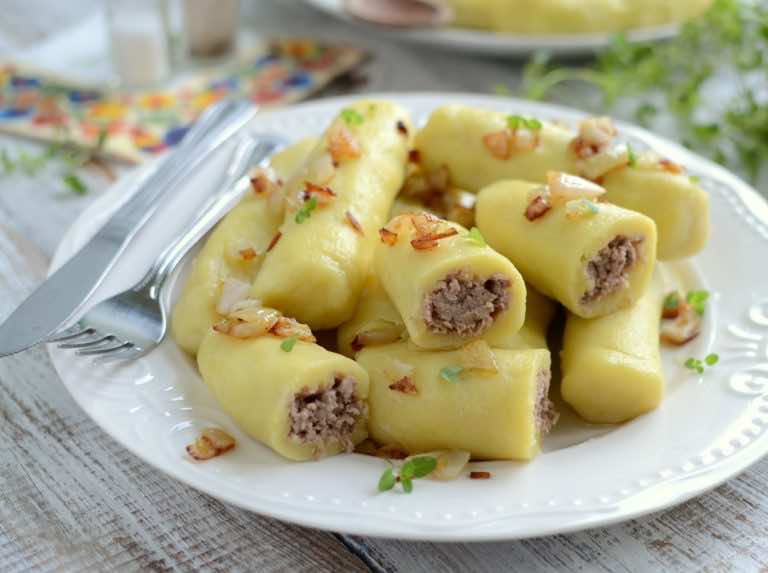 Ziemniaczane cygara z mięsem