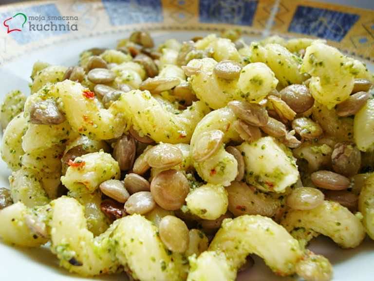 Makaron z brokułowym pesto
