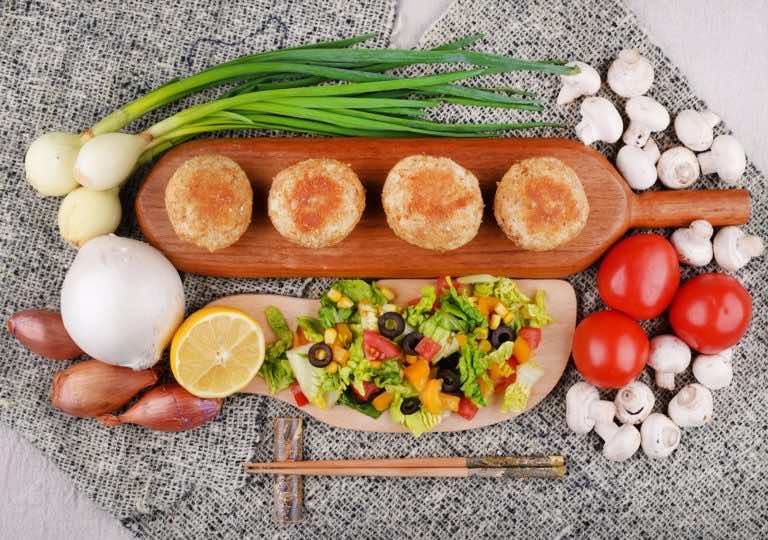 kule ryżowe z pieczarkami Mniammm