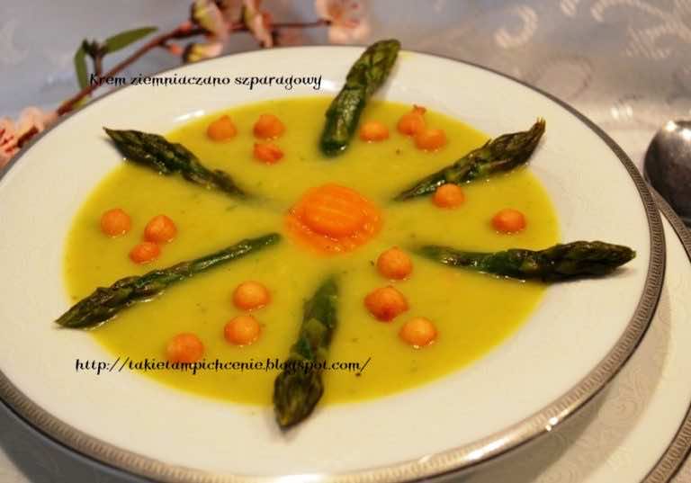 Zupa krem ziemniaczano szparagowy