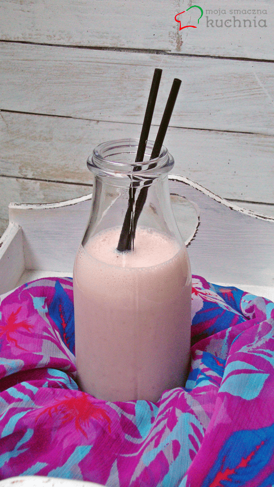 Koktajl truskawkowy z bananem