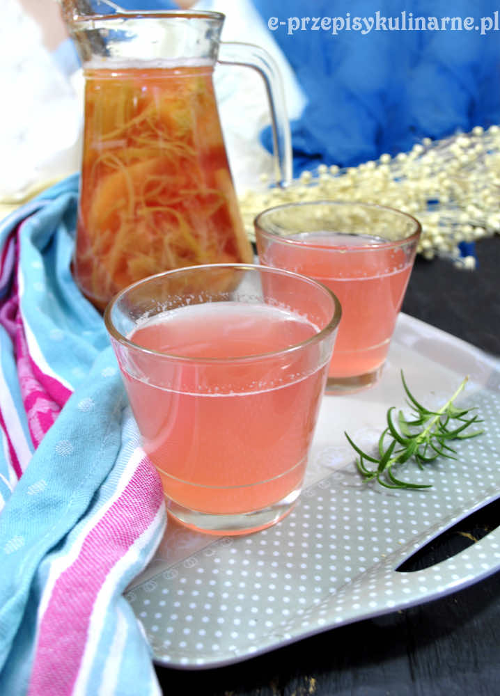 KOMPOT Z RABARBARU I JABŁEK