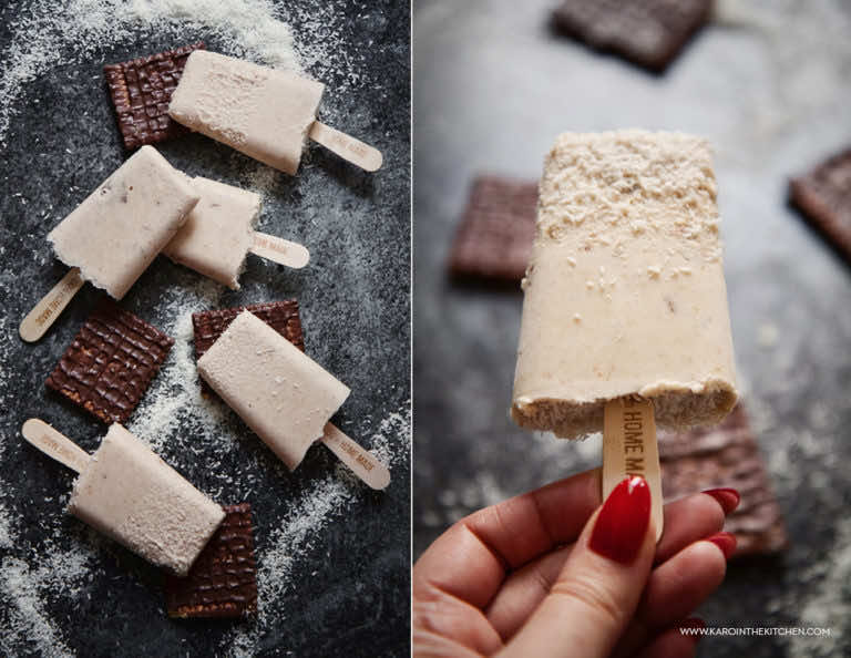 Lody kokosowo-ciasteczkowe