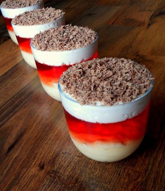 Pudding z galaretką