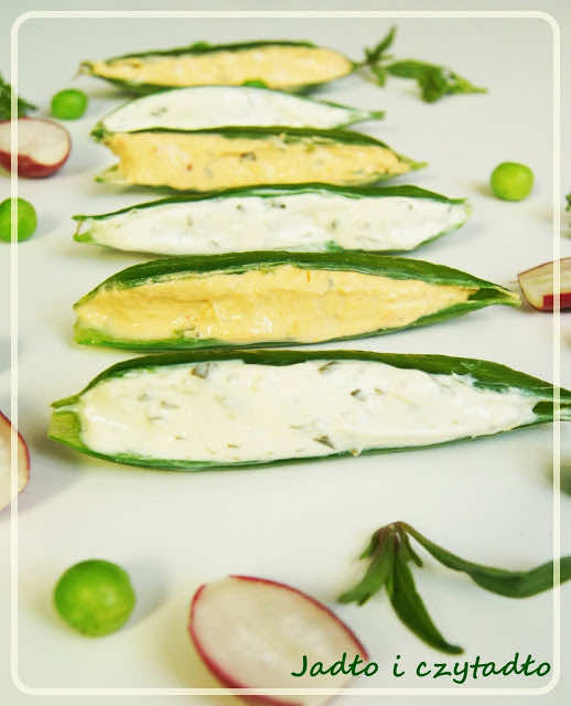 Łódeczki z groszku cukrowego