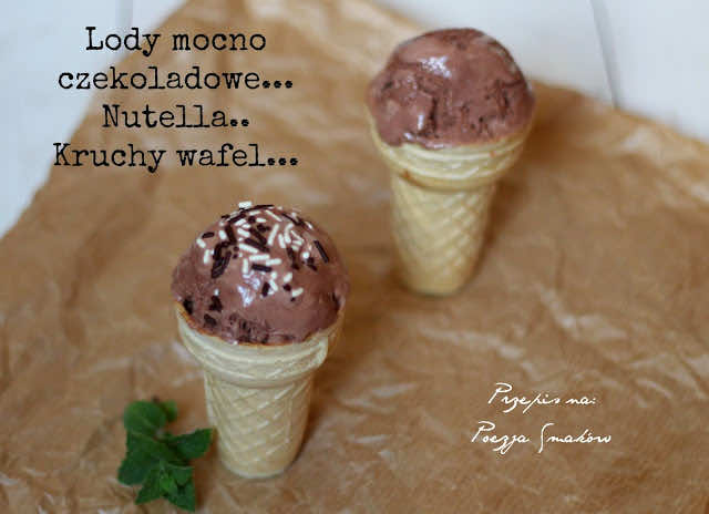 Przepis na lody z Nutellą.