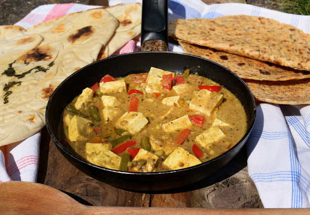 Wegetariańskie curry z serem Paneer. Pyszne !!!