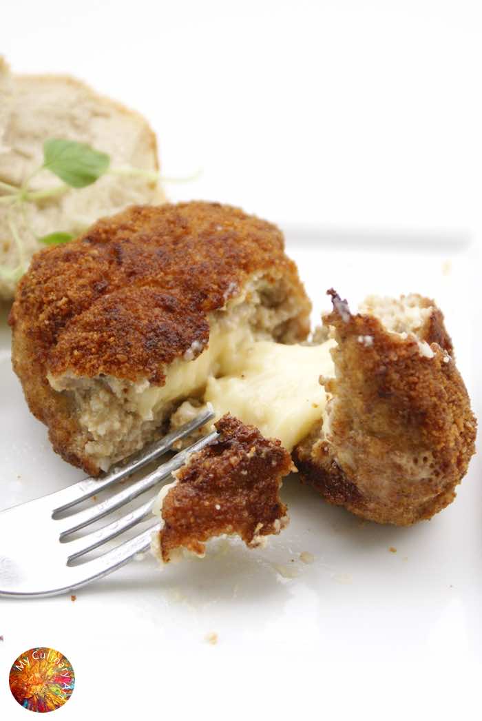 Kotlety mielone z serkiem topionym