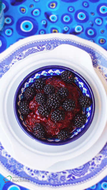 Sorbet jeżynowy na winie