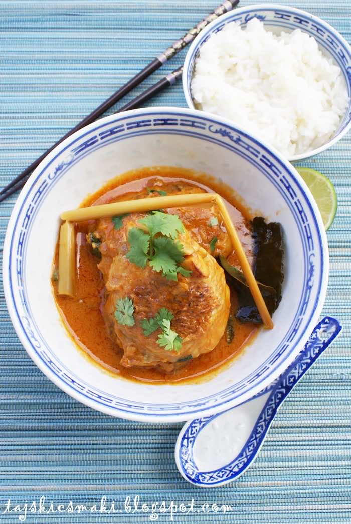 Udka kurczaka duszone w mleku kokosowym