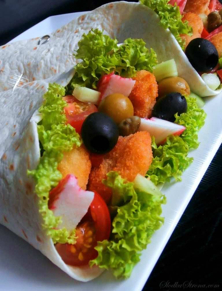 Tortilla z Krewetkami