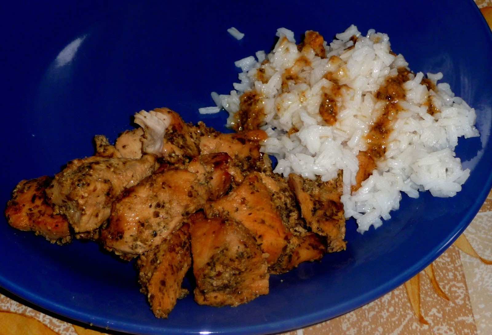 kurczak w majeranku na słodko