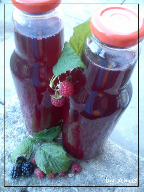 Sok malinowo-ostrężynowy na zimę