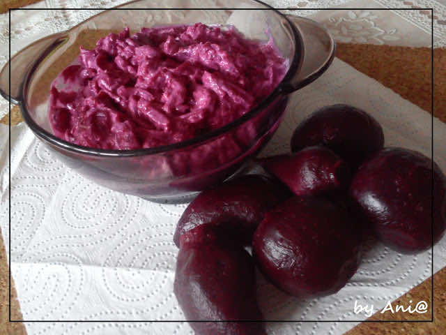 Buraczki tarte z chrzanem na zimno