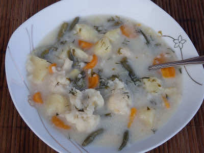 Zupa jarzynowa z koperkiem