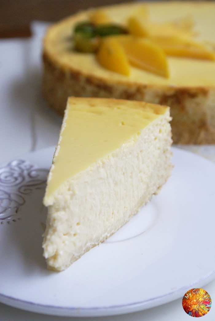 Delikatny sernik z mango