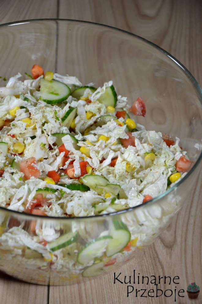 Surówka Śmieciówka z kapusty pekińskiej