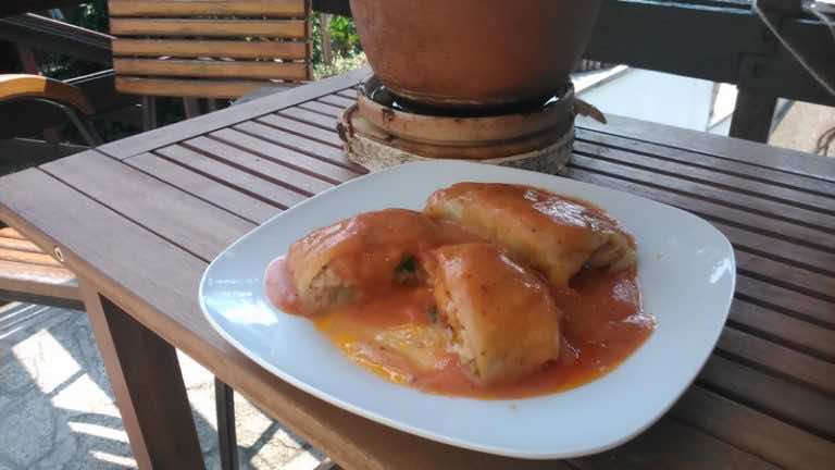 gołabki z cukinią -wegetariańskie