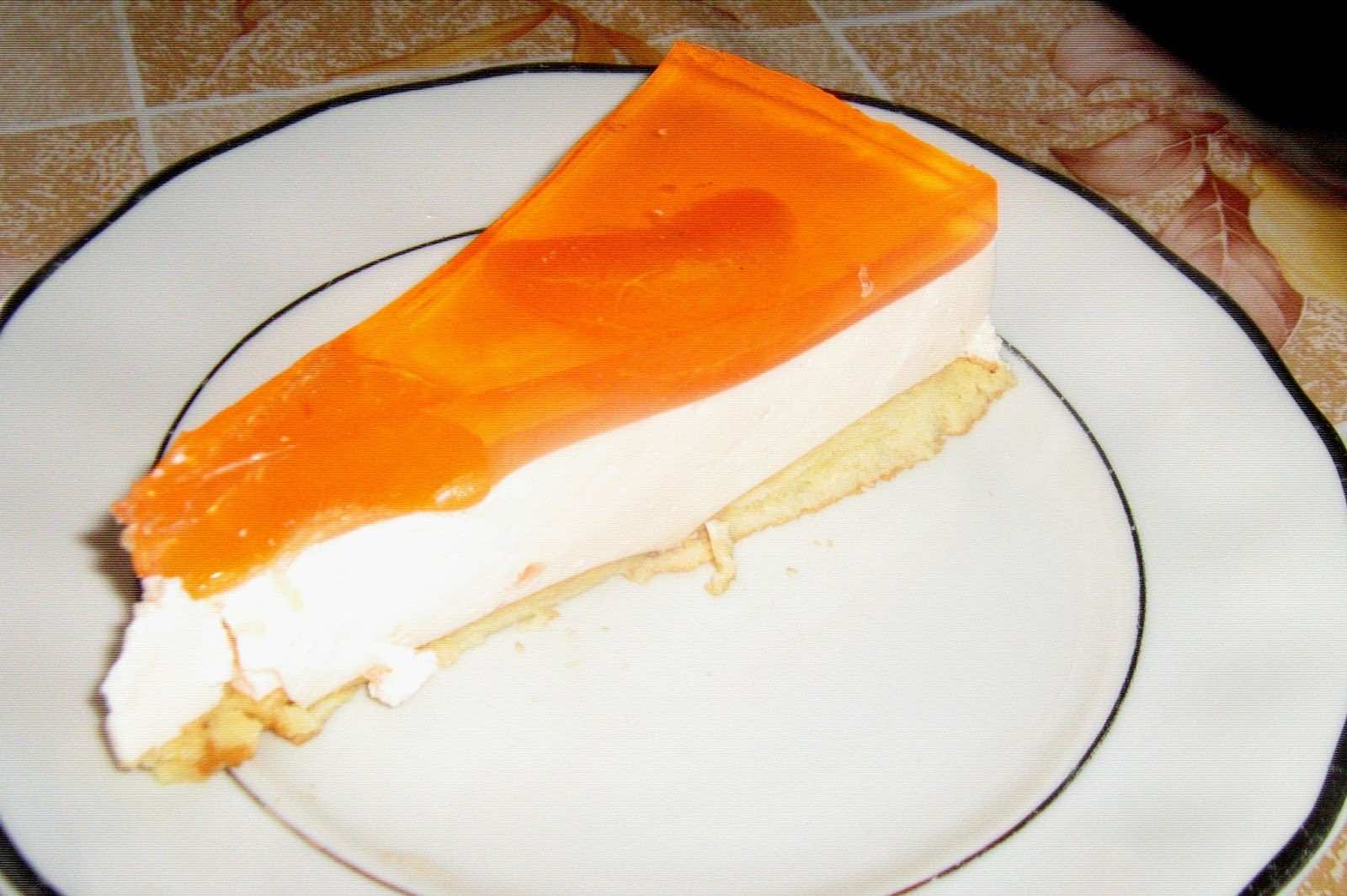 sernik na zimno z mandarynkami