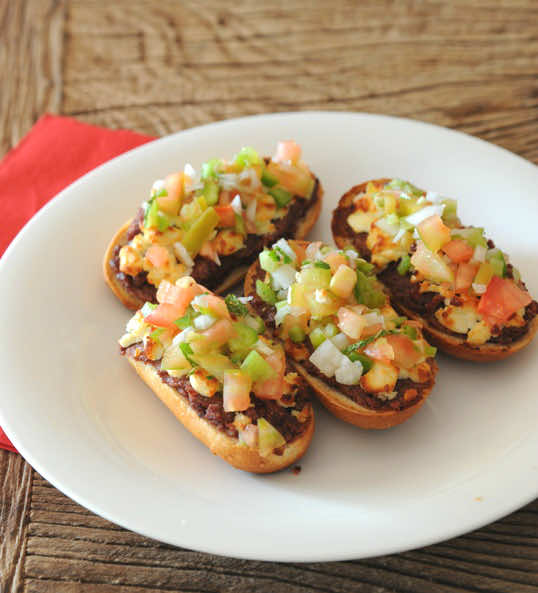 Meksykańskie zapiekane kanapki  na imprezę!