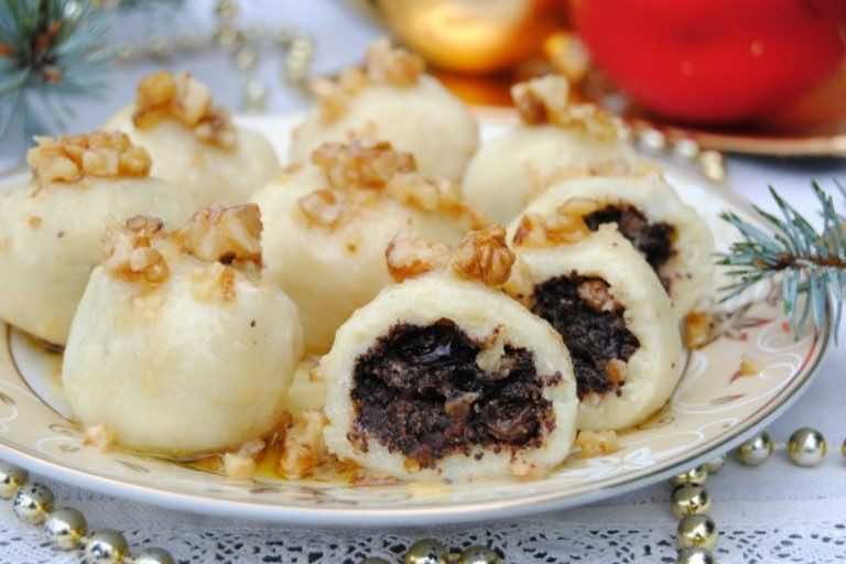 Wigilijne knedle na słodko