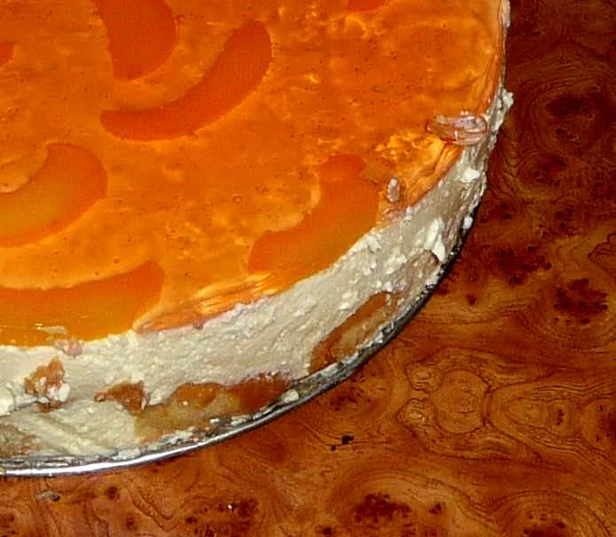 Brzoskwiniowy sernik na zimno