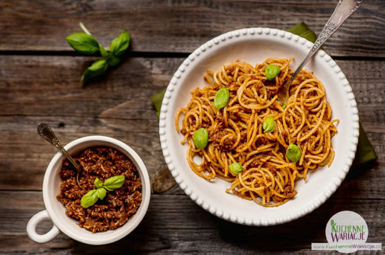 Spaghetti z pesto sycylijskim