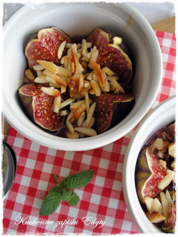 Figi zapiekane z pomarańczowym miodem