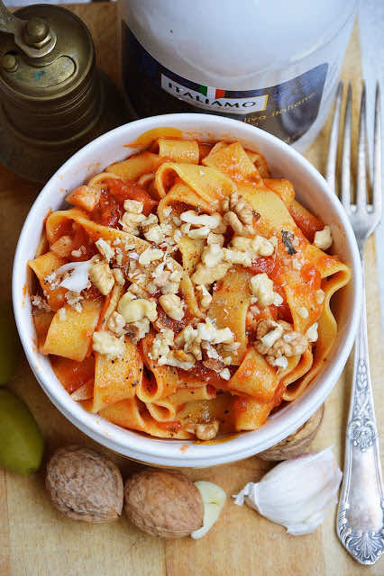 Makaron w pomidorach