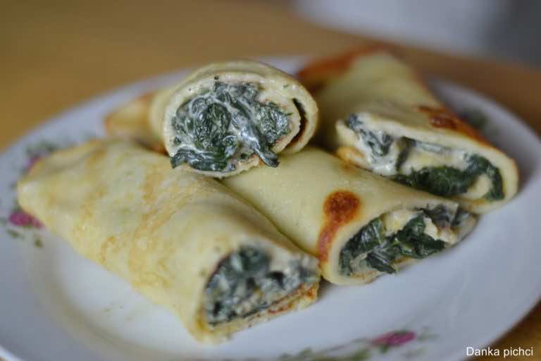 Naleśniki ze szpinakiem