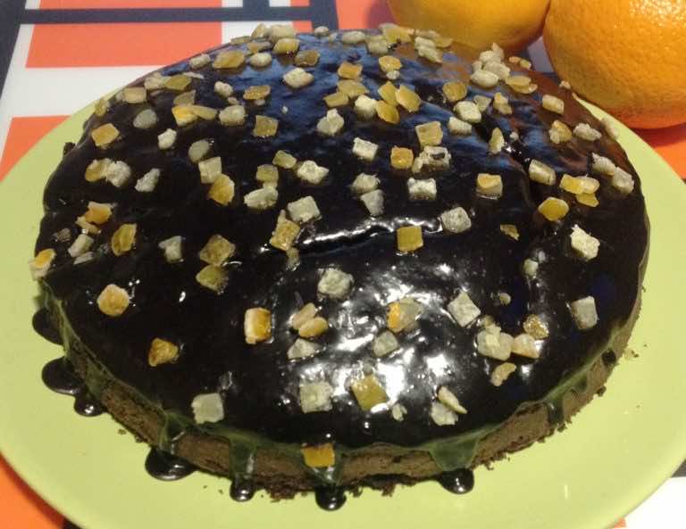 Murzynek buraczkowy z nutą pomarańczy