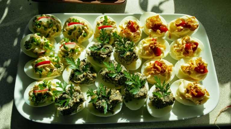 Jajka faszerowana na 3 sposoby