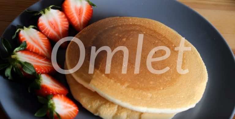 Puszysty omlet na słodko